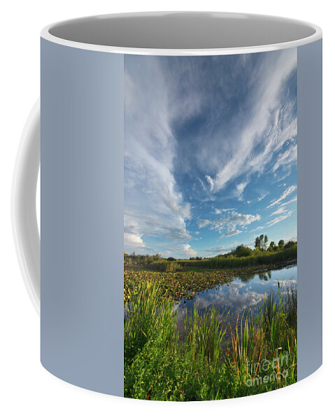00559203 Coffee Mug featuring the photograph Clouds In the Snake River by Yva Momatiuk John Eastcott