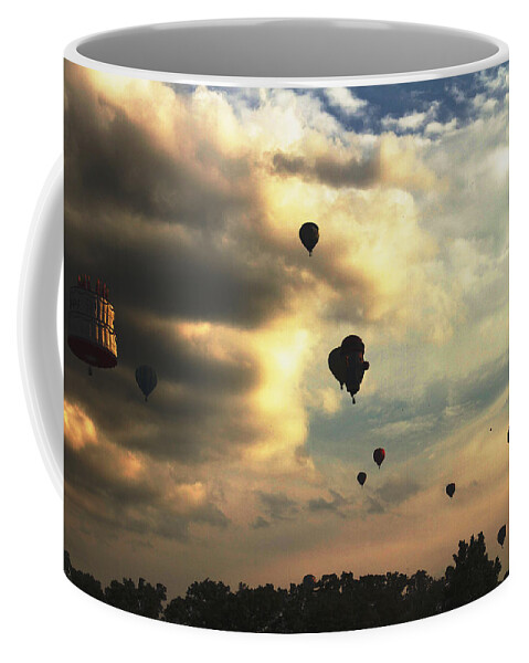 Adventure Coffee Mug featuring the photograph Evening Launch by Jack R Perry