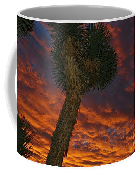Red Clouds Coffee Mug featuring the photograph EveninG ReD EvenT by Angela J Wright