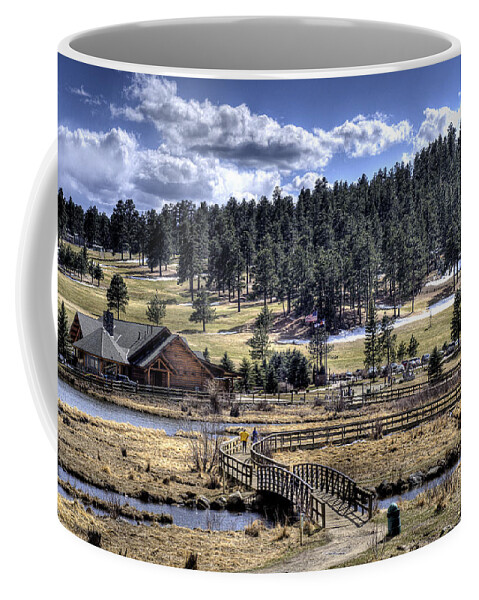 Evergreen Colorado Coffee Mug featuring the photograph Evergreen Colorado Lakehouse by Ron White