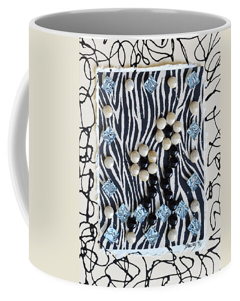 Modern Coffee Mug featuring the mixed media Exotic by Donna Blackhall