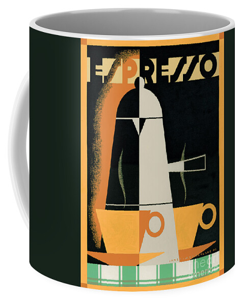 Brian James Coffee Mug featuring the digital art Expresso by MGL Meiklejohn Graphics Licensing