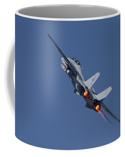 Aircraft Coffee Mug featuring the photograph F14 Tomcat - VF101 Grim Reapers by Pat Speirs