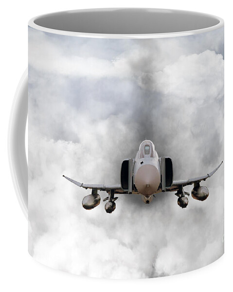 F4 Coffee Mug featuring the digital art F4 Phantom by Airpower Art