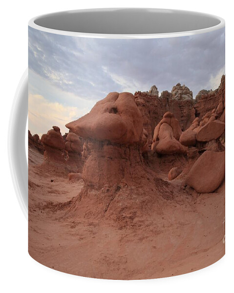 Goblin Valley Coffee Mug featuring the photograph Faces In The Goblins by Adam Jewell