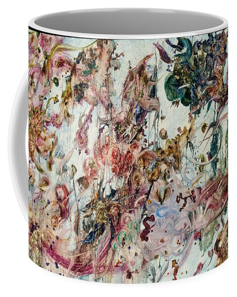 Abstract Coffee Mug featuring the painting Fairytale Kingdom by Christopher Schranck