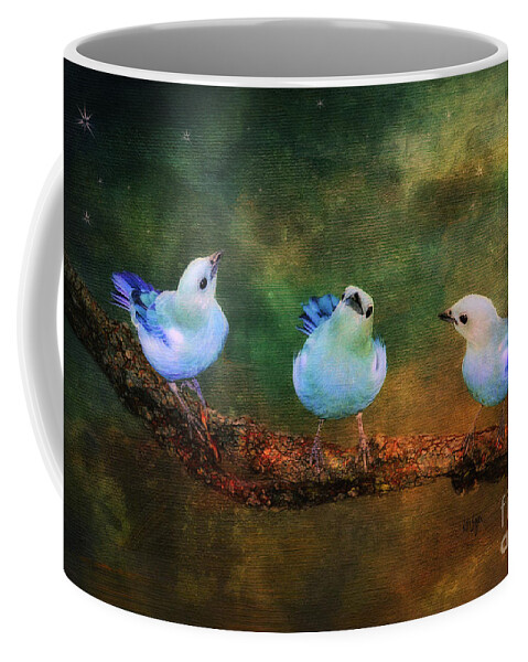 Bird Coffee Mug featuring the photograph Faith Hope and Charity by Lois Bryan