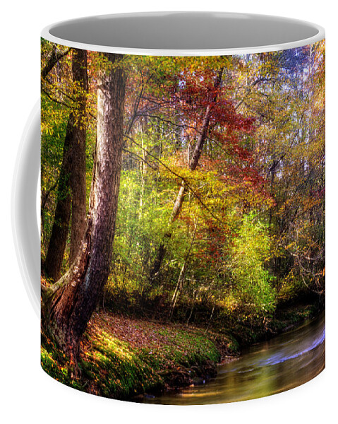 Autumn Coffee Mug featuring the photograph Fall Along The Creek Bank by Greg and Chrystal Mimbs