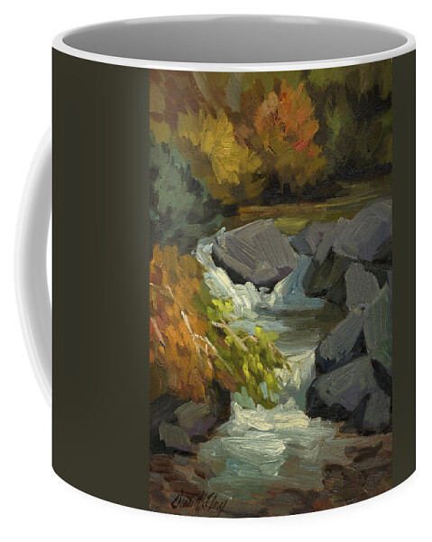 Fall Colors Coffee Mug featuring the painting Fall Colors at Bishop Creek by Diane McClary