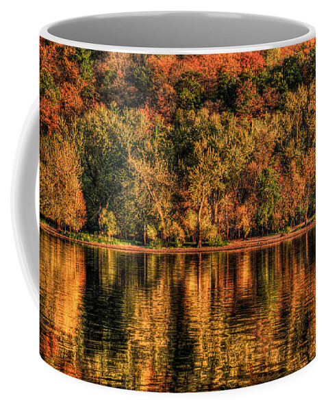 St. Croix River Coffee Mug featuring the photograph Fall Foliage by Adam Mateo Fierro
