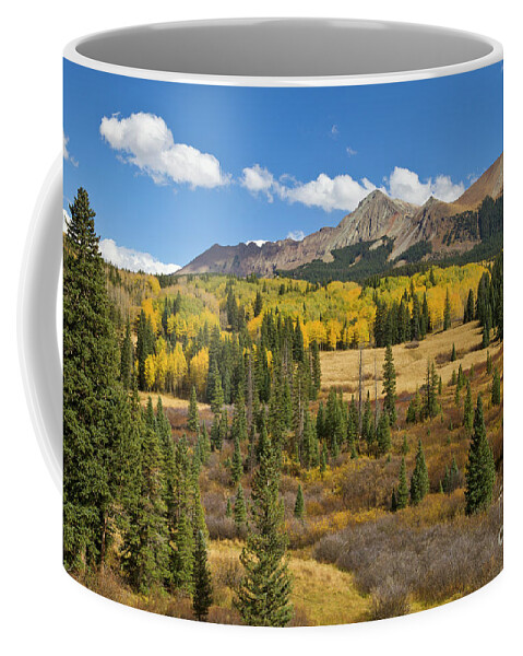 00559296 Coffee Mug featuring the photograph Fall Meadow Rocky Mountains Colorado by Yva Momatiuk John Eastcott