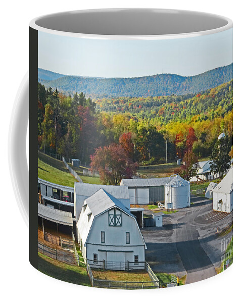 Barn Coffee Mug featuring the photograph Fall On The Farm by Tom Gari Gallery-Three-Photography