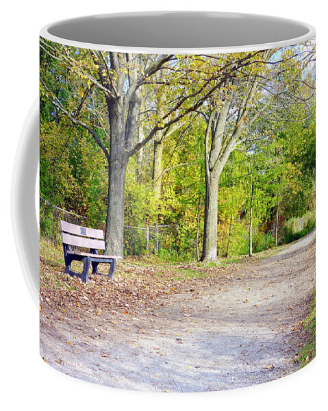 Fall Coffee Mug featuring the photograph Fall Walk by Valentino Visentini