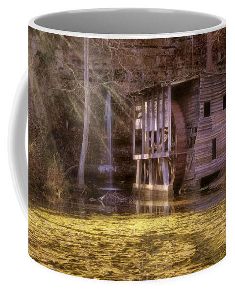 Falling Spring Mill Coffee Mug featuring the photograph Falling Spring Mill - Missouri - Mark Twain National Forest by Jason Politte
