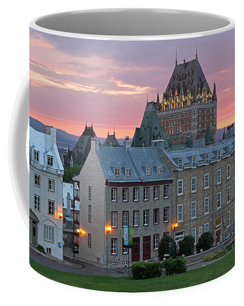 Chateau Frontenac Coffee Mug featuring the photograph Famous Chateau Frontenac in Quebec City by Juergen Roth