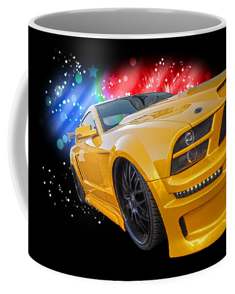 Ford Mustang Coffee Mug featuring the photograph Far Out - Mustang GTR by Gill Billington