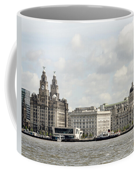 Ferry Coffee Mug featuring the photograph Ferry at Liverpool by Spikey Mouse Photography
