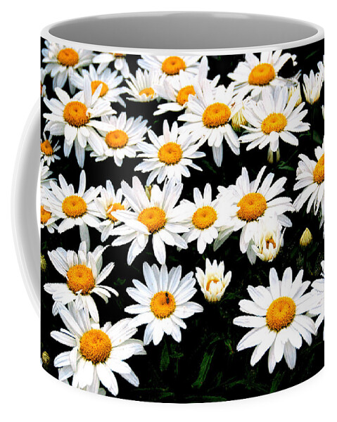 Patch Of Daisies Coffee Mug featuring the photograph Fields Of Daisies by Pat Cook