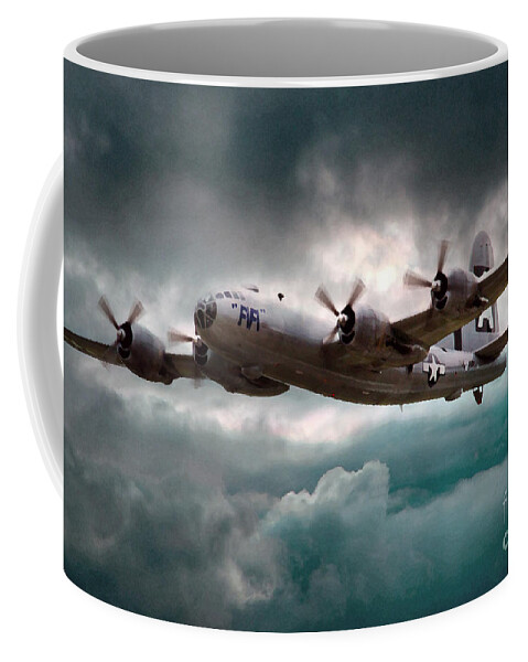 Fifi B29 Superfortress Coffee Mug featuring the digital art Fifi by Airpower Art