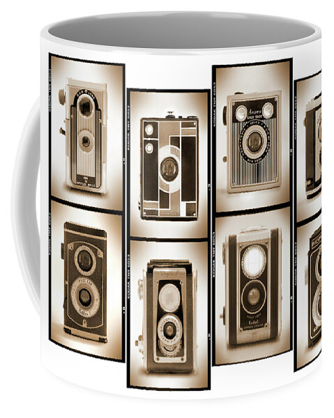 Vintage Cameras Coffee Mug featuring the photograph Film Camera Proofs 4 by Mike McGlothlen