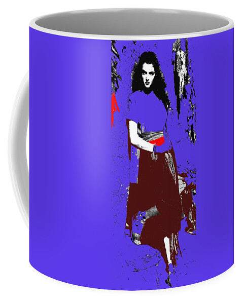 Film Homage Jane Russell The Outlaw Publicity Photo 2 1943 Coffee Mug featuring the photograph Film Homage Jane Russell The Outlaw Publicity Photo 2 1943-2011 by David Lee Guss