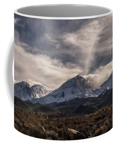 California Coffee Mug featuring the photograph Finally Snow by Cat Connor