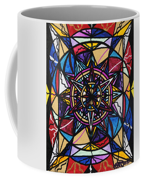 Financial Freedom Coffee Mug featuring the painting Financial Freedom by Teal Eye Print Store