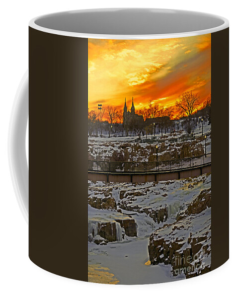 Sunset Coffee Mug featuring the photograph Fire and Ice by Elizabeth Winter
