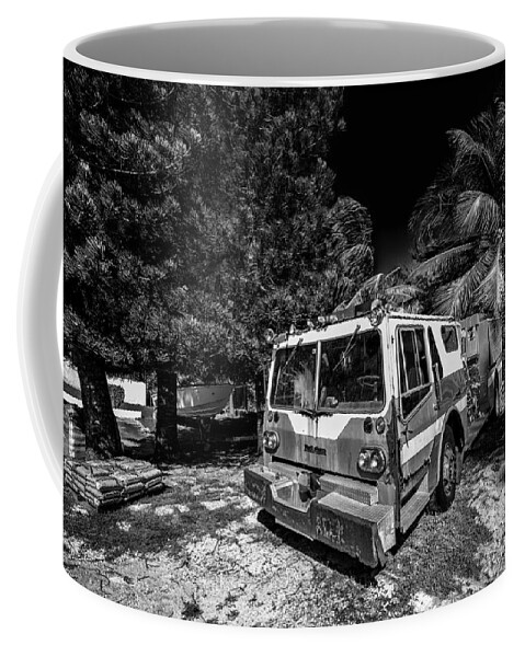 Fire Engine Coffee Mug featuring the photograph Fire Engine Bimini by Kevin Cable