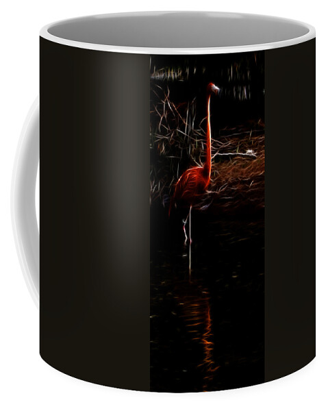 Fire Flamingo Coffee Mug featuring the photograph Fire Flamingo by Weston Westmoreland