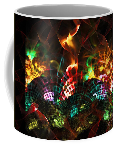 Stove Coffee Mug featuring the digital art Fireplace by Klara Acel