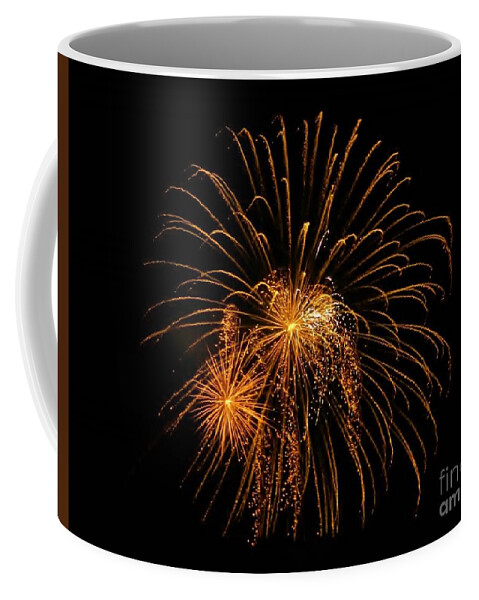  Coffee Mug featuring the photograph Fireworks 15 by Gallery Of Hope 