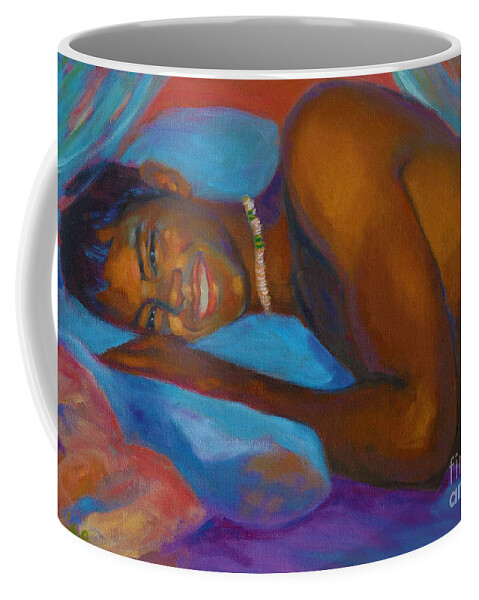 Figure Coffee Mug featuring the painting First Light by Isa Maria