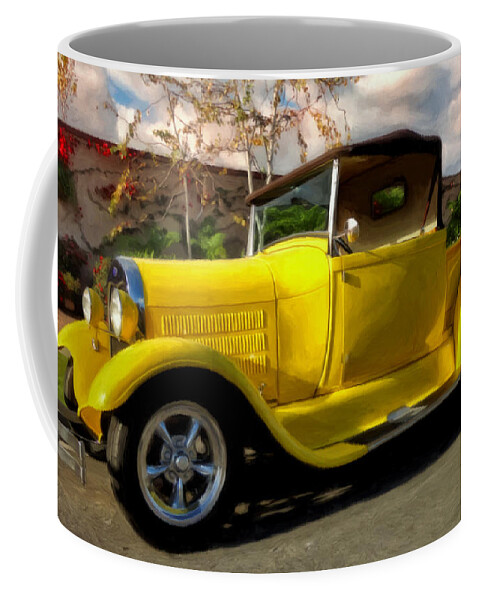 1928 Ford Pick Up Coffee Mug featuring the painting First Love by Michael Pickett