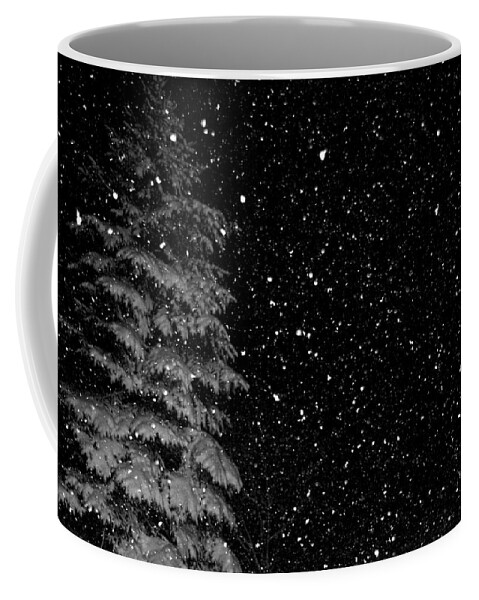 Snow Coffee Mug featuring the photograph First Snow by Denise Beverly
