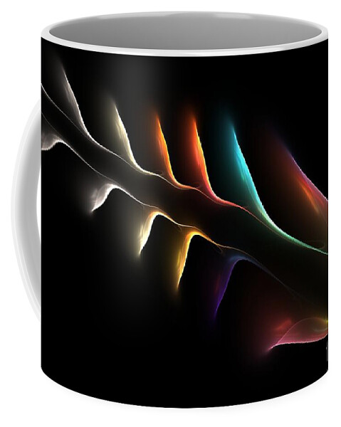 Fish Coffee Mug featuring the digital art Fish Bones by Greg Moores