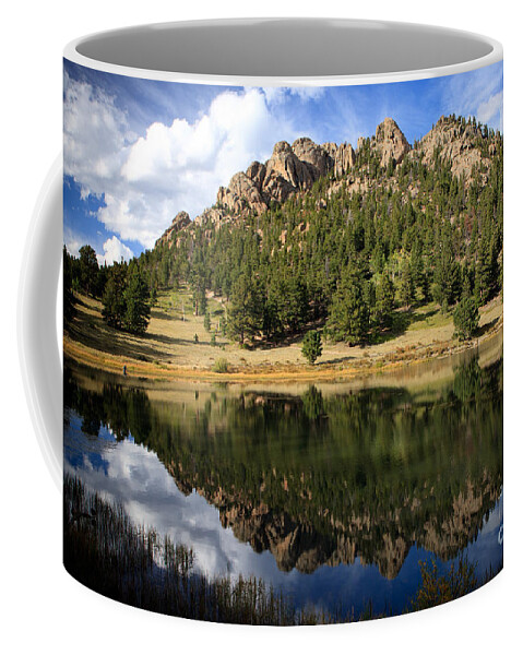 America Coffee Mug featuring the photograph Fishing in Solitude by Karen Lee Ensley