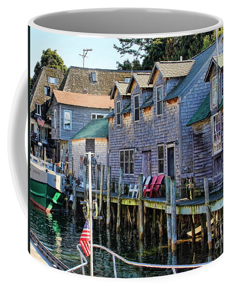 Leland Coffee Mug featuring the photograph Fishtown Leland Michigan by Jack Schultz