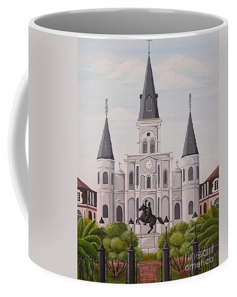 New Orleans Coffee Mug featuring the painting Five Fifteen in New Orleans by Valerie Carpenter