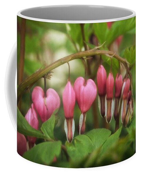 Five Little Hearts Coffee Mug featuring the photograph Five Little Hearts by Mary Machare