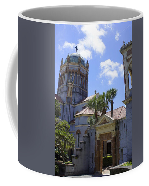Memorial Presbyterian Church Coffee Mug featuring the photograph Flaglers Resting Place by Laurie Perry