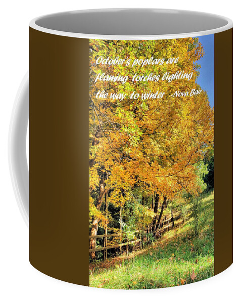 6447 Coffee Mug featuring the photograph Flaming Torches by Gordon Elwell