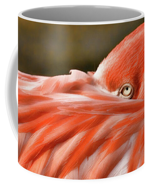 Okc Coffee Mug featuring the photograph Flamingo by Lana Trussell