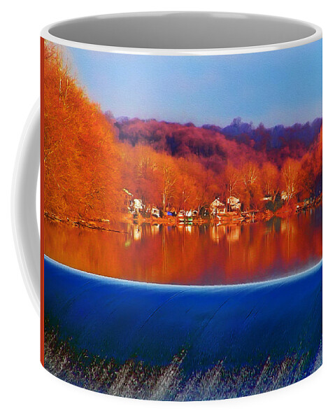 Philadelphia Coffee Mug featuring the photograph Flatrock Dam by Bill Cannon