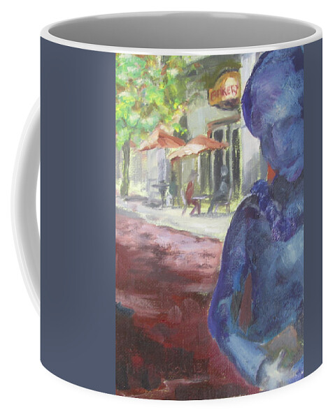 Plein Air Coffee Mug featuring the painting FLAUNT at Savannah Moon by Susan Richardson