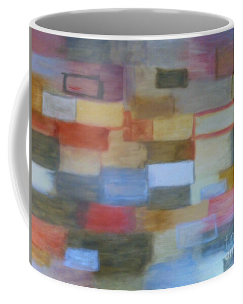 Abstract Coffee Mug featuring the painting Float by Kate Conaboy