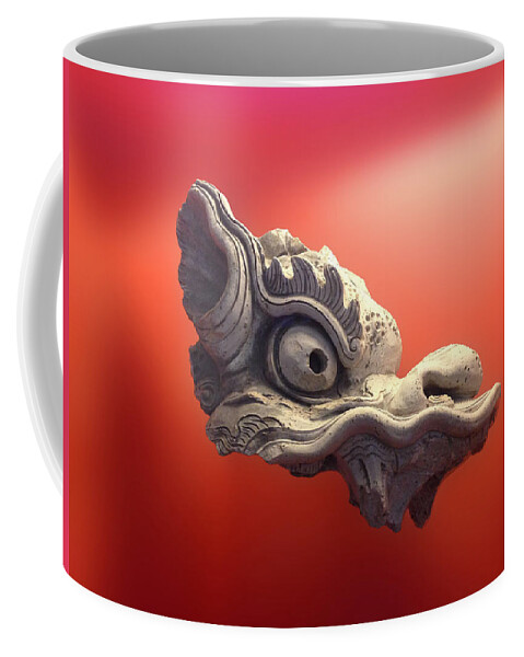 Pop Coffee Mug featuring the photograph Floating Dragon by Tony Rubino