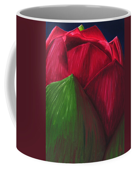 Flora Coffee Mug featuring the painting Flora Series-Number 7 by Jim Harper