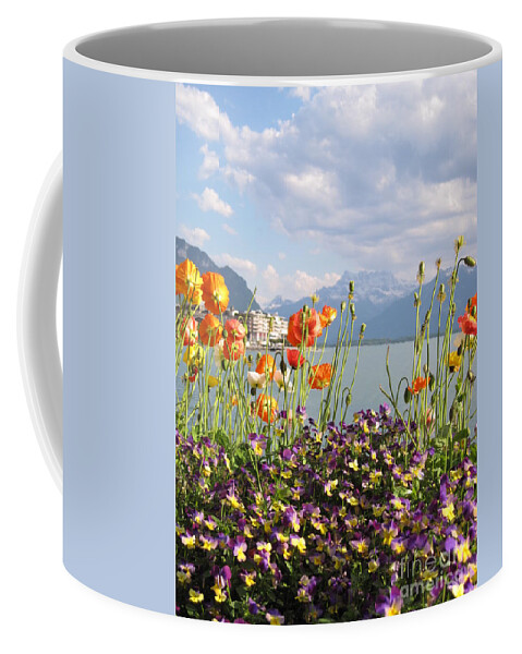 Alps Coffee Mug featuring the photograph Floral Coast 3 by Amanda Mohler