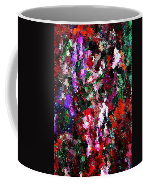Fine Art Coffee Mug featuring the digital art Floral Expression 021015 by David Lane